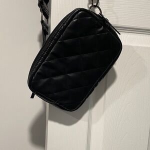 HAUTE SHORE Quilted Black Crossbody Bag